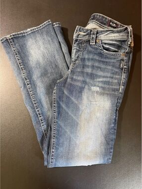 Silver Jeans Co. Suki High Slim Boot Women's Bootcut Jeans, Blue Medium Wash, W